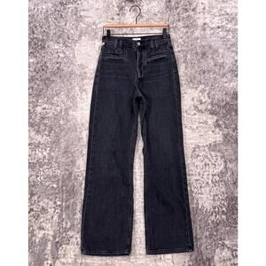 Citizens of Humanity Gaucho Jeans 23 Womens Wide Leg Charcoal Black Wash